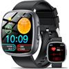 Lgnitek Smartwatch con ECG/HRV/BMI/Acido Urico, Orologio Saluta 1.75'' AMOLED, 24H Pressione Sanguigna/SpO2/Temperatura/Sonno/cardiofrequenzimetro, Contapassi IP68, Per Android/iOS