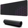 Highdi Tappetino Mouse XXL/XL/L, Tappetino Scrivania Gaming Grande Mouse Pad con Base Antiscivolo Tappeto Scrivania con Bordi Cuciti per Computer, PC, Laptop (Alveare gradiente 12,300 * 600 * 2mm)