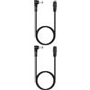Lonnky Cavo di Prolungamento DC 90° 2 Metri 2 Pezzi Nero, 12V 5,5mm x 2,1mm, Compatibile con Telecamere Univivi/Tonton/Lonnky/Splenssy, TAPO C200 C310 C100, Reolink RLC-410W, EZVIZ C8C
