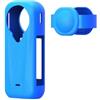 Risveglio Custodia in silicone sottile con copriobiettivo per Insta360 X4 Air, protezione senza aggiungere ingombro (blu)
