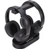 Plyisty Cuffie Dual Wireless per TV, Base di Ricarica per Trasmettitore Bluetooth 5.4, 40 Ore di Riproduzione, Stereo a Bassa Latenza, AUX Ottico, Cuffie con Dialogo Chiaro per Anziani