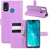 Fertuo Cover Honor 9X Lite, Custodia Portafoglio Cover a Libro in Pelle Flip Case con Silicone Bumper, Fibbia Magnetica, Porta Carte, Kickstand, per Honor 9X Lite, Viola