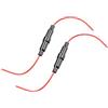 QUARKZMAN 2 Pz Portafusibili A Vite In rigo 22 Gauge AWG Per Fusibile | A Tubo, 6mm x 30mm