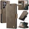 Teeirllim Cover per Samsung Galaxy S23 Ultra 5G, Premium PU Wallet Libro Carta Fessura Portafoglio, Magnetica Antiurto Flip Pelle Cavalletto Custodia Supporto Cover per Samsung S23 Ultra, Caffè