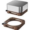 Generic Base in legno Supporto da tavolo per Mac Mini M4/M4 Pro 2024 Anti Slip Staffa di Raffreddamento Base per Mac Mini M4/M4 Pro Accessori FAI DA TE