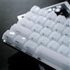 Womier Keycaps per tastiera Jelly - Copritasti in ceramica, bianco trasparente, lato trasparente stampato personalizzato 60 65 75 100% per tastiere meccaniche Cherry MX, Outemu, Gateron (profilo MDA)