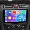 Loddery 6+128G 8 Core Android 15 Autoradio Stereo per Mercedes Benz C-Klasse W203 C200 C320 C350 CLK W209 2000-2005 con Carplay Android Auto, 9 pollici Touch Screen Radio Lettore Multimediale con GPS FM RDS