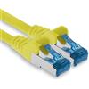 1aTTack.de 3 metri - Cat.6 - Cavo di Rete Ethernet Gigabit LAN RJ45 Cat 6 A Cavo Patch 10000 Mbit s Sftp Pimf 500 MHz Compatibile con CAT5 CAT6 CAT7 Cat8 Giallo - 1 Pezzo