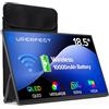 UPERFECT Monitor Portatile Wireless con Batteria 10000mAh, 18.5" 100Hz Gaming Monitor Portatile 1080P FHD 145% sRGB QLED con Custodia & VESA, Grande Secondo Schermo per Laptop, PC, Console di Gioco