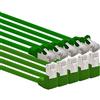 1aTTack.de 366140 Cavo di rete Cat.6 angolo 90 gradi 0,5 m - verde - 5 pezzi - Cavo patch Cat6 (SFTP PIMF) 1000 Mbit/s connettore Rj 45-5 x 0,5 m metri verde
