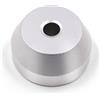 sdroceRyaM Adattatore per giradischi in vinile da 17,8 cm, 45 giri/min, per giradischi, realizzato in alluminio, argento (ellittico)