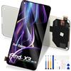 Reparo Schermo di Ricambio per Oppo Find X3 Lite 5G / Reno5 5G LCD Display | Schermo LCD per Oppo Find X3 Lite 5G CPH2145 Touch Screen Digitalizzatore Assemblato con Riparazione Kit, Nero