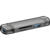 JRILUO Lettore di schede SD USB C, lettore di schede SD con SD e TF Dual Slot, lettore di schede SD, lettore di schede di memoria, compatibile con smartphone USB-C, tablet e laptop, plug and play