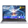 MASNIESKI 15,6 Notebook, Win 11 PC Portatile 16GB RAM 512GB SSD, Celeron N5095 CPU, 180° Opening and Closing Schermo, Laptop Digitale Tastiera Retroilluminata+Sblocco Impronta Digitale, Mini HDMI+USB 3.0
