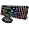 Redragon S162 3 modalità Wireless Gaming Tastiera & Mouse Combinazione, 99 tasti K744 RGB Gaming Tastiera e 8000 DPI M693 Gaming Mouse Bundle