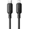 Baseus Cavo Baseus Serie Silky USB-C Lightning 2.4A 20W 1m Nero