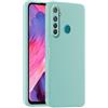 HULLIN Custodia per Telefono in Silicone Colorato, Adatta per Realme 5 Pro (6.3) - Ciano chiaro