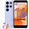 Ulefone Note 22 Mini Smartphone, Android 16 Go 20GB RAM+32GB ROM/SD-2TB Cellulari, 5.0 Schermo, Cellulare 3000mAh Batterie sostituibili, Octa Core 3 Slot Per Carte 4G Dual SIM/Face ID/GPS/OTG Eisblau