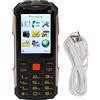 Jectse Telefono Robusto, Telefono Cellulare Senior da 2,8 Pollici 2G, Telefono Esterno Impermeabile, Telefono Cellulare 2G Sbloccato con Batteria da 4800 MAh per Anziani Altoparlanti Dual (Verde)