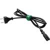 HangTon Cavo di alimentazione con spina europea CEE7/16 a IEC320 C7, figura 8, per laptop, PS4, LED, TV, lampada, altoparlante, monitor, stampante, elettrodomestici, 1 m
