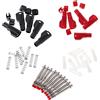MISUVRSE 10 pezzi 4 mm 4 mm maschio custodia retrattile spina a banana impilabile filo connettore connettore connettore connettore connettore femmina maschio cavo saldatore digitale