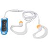 Lazmin112 Lettore MP3 Impermeabile per Nuoto, Lettore Musicale Impermeabile IPX8 con Auricolare Impermeabile, Ricaricabile, per Nuoto, Immersioni, Corsa (BLUE)