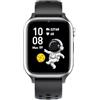 FOSMET Smartwatch Bambini, 1,52 Orologio Smartwatch Bambino con 170+ Sports, Sonno, Audiolibri, Flashcard, 20 Giochi, Contapassi IP68, 4-12 Anni Regalo, Nero