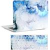 FFBOFFC Custodia Compatibile per MacBook Neo da 13 pollici Modello 2026 (A3404) con chip A18 Pro, Plastica Rigida Protettiva Cover & Tastiera Copertina, Nuvole blu brillante