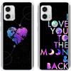 SEHEYA 2 Pezzi Custodia per Motorola Moto G34 5G Cover Aesthetic Disegni Fantasia Silicone Bumper Case Ultra Sottile TPU Morbido Antiurto Protettiva Custodie, Love Cuore