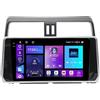 Generico Autoradio Android 15 2 DIN 10 Touch Screen per Toyota Land Cruiser Prado 150 (2018-2020) con telecamera di retromarcia, Carplay, Bluetooth, FM RDS, GPS, SWC, 4G WiFi, sistema audio 2+64G