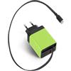 APKLVSR Caricatore USB-C da 65 W, con cavo retrattile da 60 cm, GaN PD a 3 porte, compatibile con iPhone 17/16/15, Galaxy S25/S24, MacBook Air e iPad - Caricabatterie compatto retrattile, verde