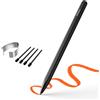 Bettdow Penna per Galaxy Tab S10 Lite/S10 FE/S10/S9FE/S9/S8/S7 FE/S7/S6 Lite, Ricambio per S Pen, 4096, Sensibilità Alla Pressione con Clip a Matita e 5 Punte, Senza Bluetooth, Nero