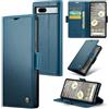 Idhiem Flip Libro Wallet Cover per Google Pixel 7A, Blu