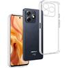 REY Pack 3X Cover in Gel TPU Trasparente per ULEFONE Note 18 Ultra, Ultra Sottile 0,33 mm, Morbido Flessibile, Custodia Silicone