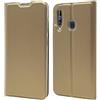 ZiHang Cover Samsung Galaxy A60, Migliori Flip Custodia Caso Libro Pelle PU e TPU Silicone con Funzione Supporto Chiusura Magnetica Portafoglio Libretto Bumper Casein Portafoglio Custodia (Oro)