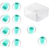 EZ EAR KBEAR 07 - 5 paia di cuscinetti auricolari in silicone, traspiranti, confortevoli, insonorizzati, per ZS10PROX/ZS10PRO/ZST/EDXPRO/ZSNPRO/ZSNPROX/ZS12PRO2/K01/Storm/BK1/DC03/DC01PRO/CRA IEM (blu, M)