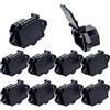 VISSQH 10pcs IEC 320 C14 Connettore a Presa di Alimentazione con Pannello PCB 3 Pin adattatore per montaggio,dispositivi a freddo Spina per computer stampante monitor