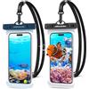UNBREAKcable [2 Pezzi Custodia Impermeabile Smartphone, IPX8 Porta Cellulare Impermeabile per iPhone 14 13 12 11 PRO Max Mini,SE,XR,XS,X,8 Samsung S23/S22/S21/S20, Huawei P50/P40/P30-7.0 Pollic
