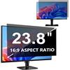 YBTFBG Pellicola protettiva per monitor da 23,8 pollici per rapporto d'aspetto 16:9, schermo del computer rimovibile da 23,8, filtro privacy e antiriflesso, blocco luce blu