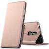 Verco case per Nokia 3.2 Cover, Custodia a Libro Pelle PU per Nokia 3.2 Booklet Protettiva [magnetica integrata], Rosa