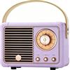 Caulikine Altoparlante Bluetooth retrò, idea regalo per ragazze adolescenti, piccolo altoparlante wireless portatile, regalo di compleanno per ragazze, donne, lei, amici, accessorio decorativo per la casa