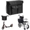 POONGURY Borsa per trolley per sedia a rotelle, pratica borsa organizer per sedia a rotelle, deambulatore e mobilità