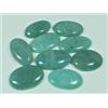 250 ct. Lotto 09 pezzi pietre preziose sfuse cabochon ovale amazzonite...