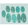 250 ct. Lotto 09 pezzi pietre preziose sfuse cabochon ovale amazzonite...