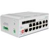DIGITUS industrieller Managed 12-Port Gigabit Ethernet PoE Netzwerk-Switch - 8X