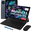 TABWEE T90 Android 15 Tablet con Tastiera - Gemini AI, 24GB RAM+128GB