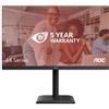 AOC MONITOR 27 LED IPS 4K UHD 16:9 4MS 75hz 400 CDM, PIVOT, DP/HDMI, USB-C, MULT