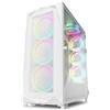 SHARKOON CASE REV300 FULL-TOWER, SIDE GLASS WHITE