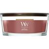 WoodWick Candela profumata Ellispe con stoppino crepitante | Cinnamon Chai | Durata della fragranza: fino a 50 ore