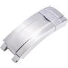 ROUHO 16 x 9mm Acciaio Inossidabile Orologio Chiusura Scivolare Serratura Fibbia Ricambio Accessori per Rolex Daytona Submariner Oyster Datejust Explorer-Argento Opaco